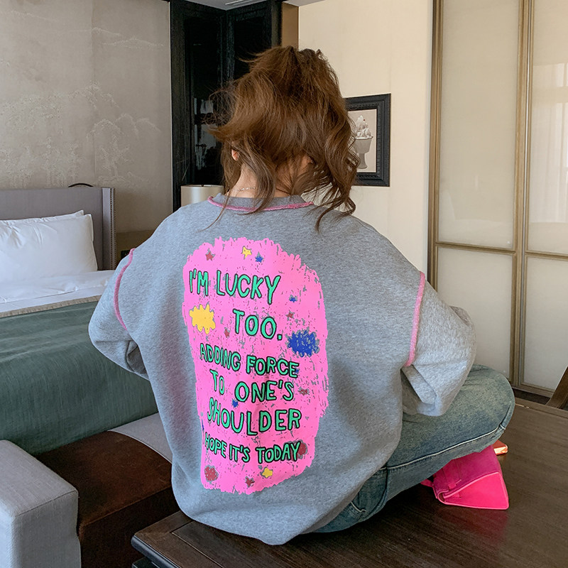 新款！2025春季设计感学院风超火123-2509-P125-K178，女装卫衣/绒衫，浙宝123