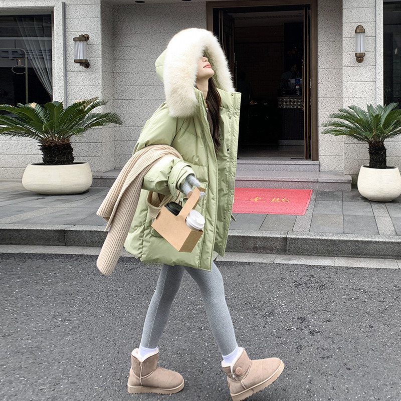 现货有买家秀！2026冬季连帽大毛领棉服女123-8653-P175-K268，女装棉衣/棉服，浙宝123