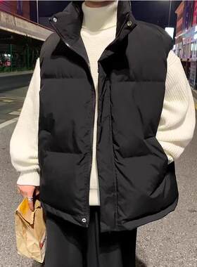 2025新款男士马夹羽绒棉马甲外穿背心秋冬季坎肩冬天冬款男款外套