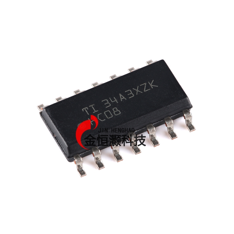 原装正品 SN74HC08DR SOIC-14 四路2输入正与门 贴片逻辑芯片
