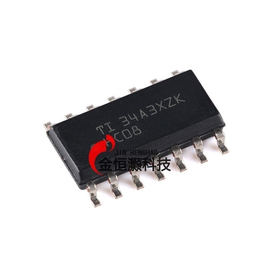原装正品 SN74HC08DR SOIC-14 四路2输入正与门 贴片逻辑芯片