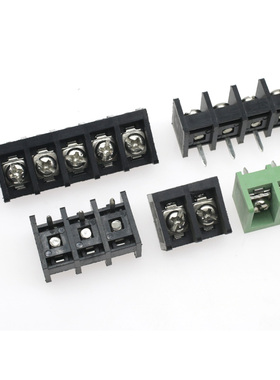 MG45-9500 2P/3/4/5/6/7/8P 黑色/栅栏式 接线端子 HB9500 靠边脚