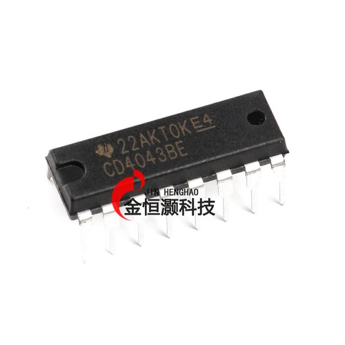 原装正品 直插 CD4043BE DIP-16 逻辑电路芯片 CMOS 四与非门