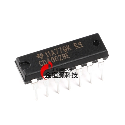 原装正品 直插 CD4002BE DIP-14 双4输入或非门 逻辑芯片