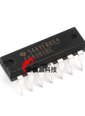原装正品 直插 CD4081BE DIP-14 逻辑芯片 四2输入端与门