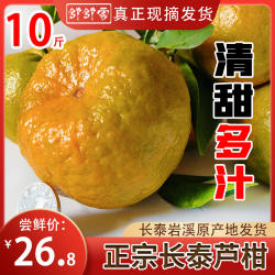 福建漳州长泰芦柑蜜桔橘碰柑孕妇新鲜大水果现摘现发送礼包邮9斤