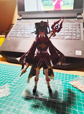 胡桃护摩之杖武器原神机娘配件四骑士兵人武器红蜡树脂现货