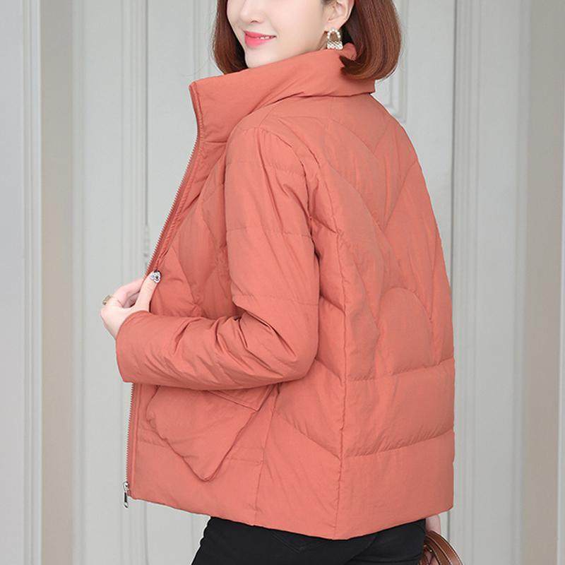 短款羽绒棉服女宽松2025年冬装新款中年妈妈小个子棉衣秋冬小棉袄