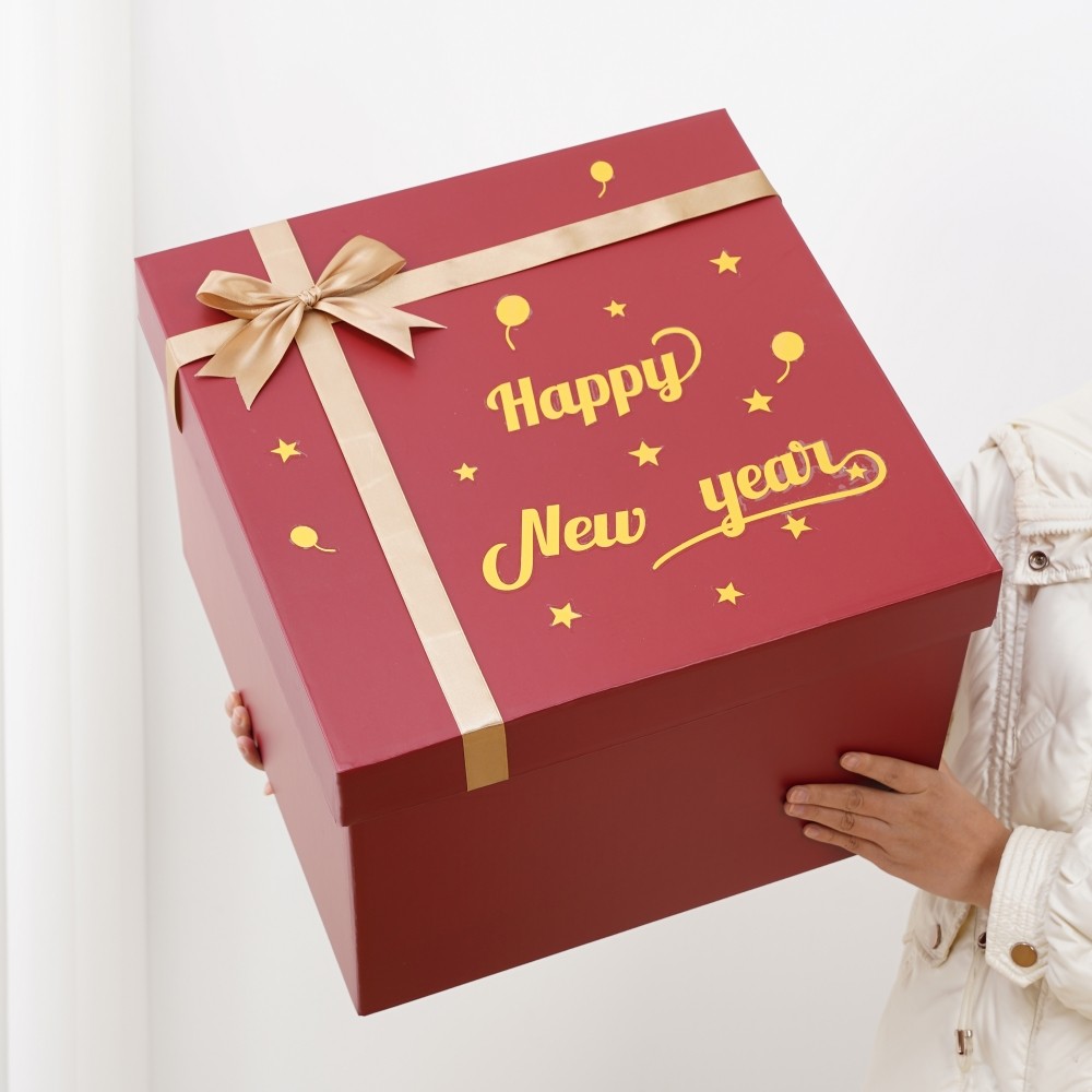 新年礼物盒空盒子超大号红色礼品盒元旦春节送男女朋友仪式感礼盒,节庆用品/礼品,春节礼盒,淘宝优惠券,粉丝福利购,淘宝优惠卷