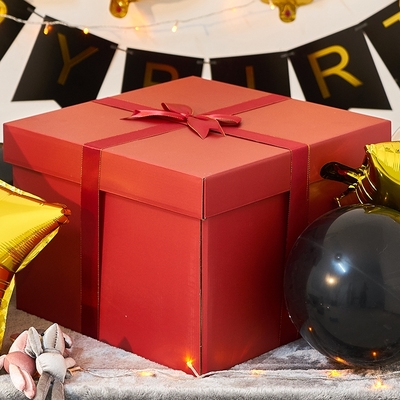 红色结婚礼盒空盒子超大号生日盒