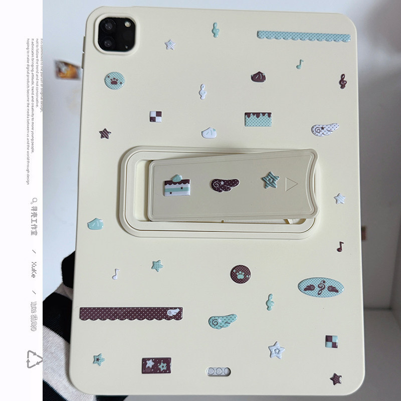 薄巧星星亲肤支架适用苹果华为2025ipadpro保护套TPU平板Air3467壳第十代小红米MatepadS软89少女软1白可爱萌