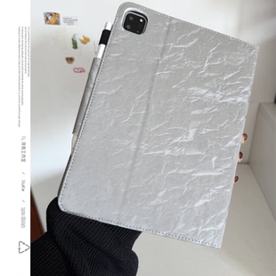 360度旋转亲肤岩石灰TPU2025适用苹果三星A11男女ipad第10代保护套89pro全包平板壳简约纯色S7笔槽防摔mini67