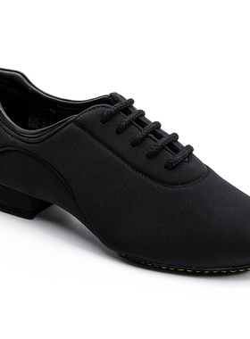 ADS新商标BOFDANCE专业男士摩登舞鞋透气弹力布比赛4012两点底