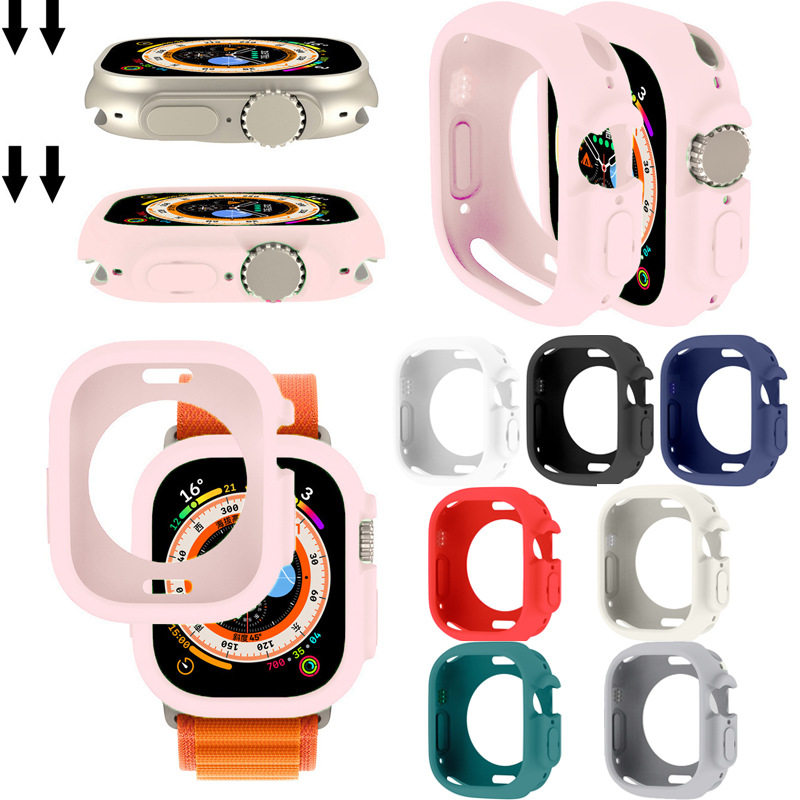 适用苹果iWatch Ultra防摔防刮保护套 49mm糖果色TPU全包手表表壳,智能设备,智能手表/手环保护壳,淘宝优惠券,粉丝福利购,淘宝优惠卷