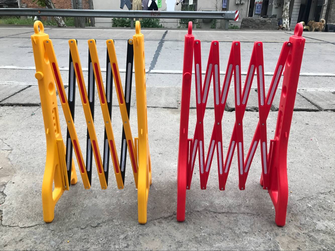 可移动 围栏 临式围挡时折叠防护道路施工塑料可伸缩隔离护栏