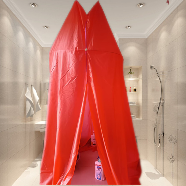 塑料圆形浴罩洗澡冬天家用保暖加厚保温罩宝宝浴帐防水家庭成人