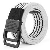 男士 皮带双环扣ins女裤 带年轻韩版 帆布腰带 工装 青年学生百搭军训