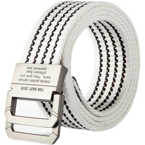 双环扣青少年时尚户外帆布腰带