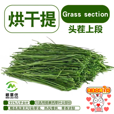 [岷草优【全叶】有穗烘干提摩西草兔子兔粮豚鼠荷兰猪磨牙提摩西草]