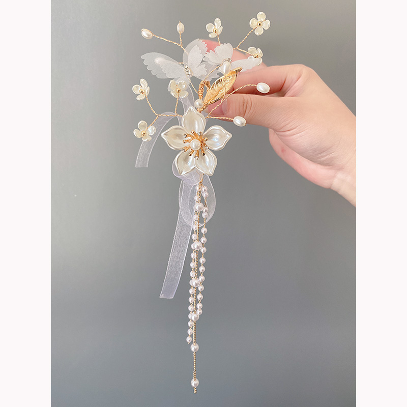 珍珠流苏手腕花超仙美