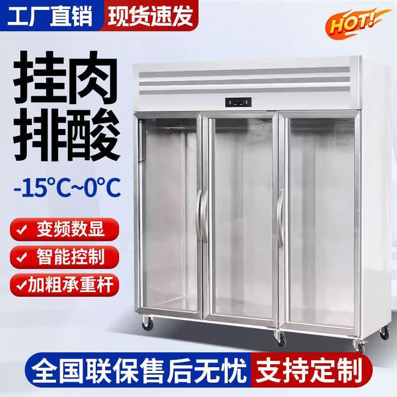 挂肉柜不锈钢冷冻牛羊肉保鲜冰箱冷藏立式鲜肉冰柜展示柜锁鲜平冷
