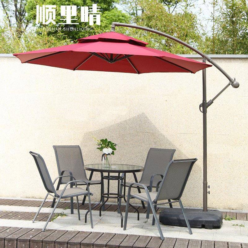 户外庭院伞遮阳伞大太阳伞室外摆摊沙滩香蕉伞铝合金活动伞广告伞