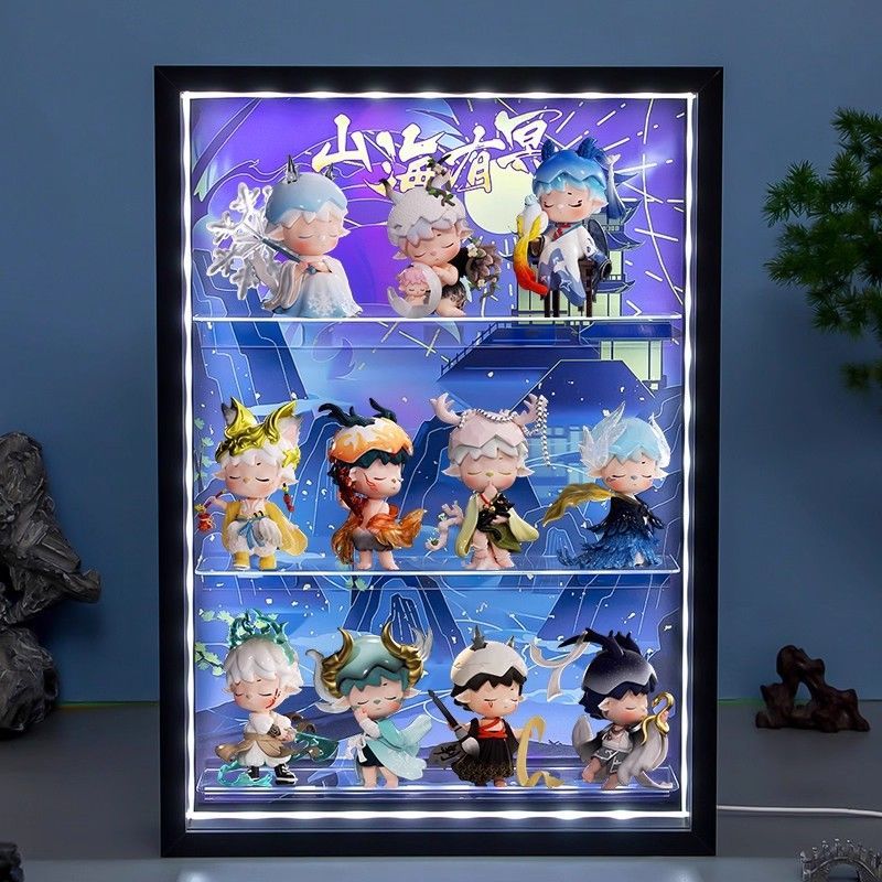 Heyone黑玩mimi神话山海有冥国风系列盲盒主题场景展示盒礼物MIMI