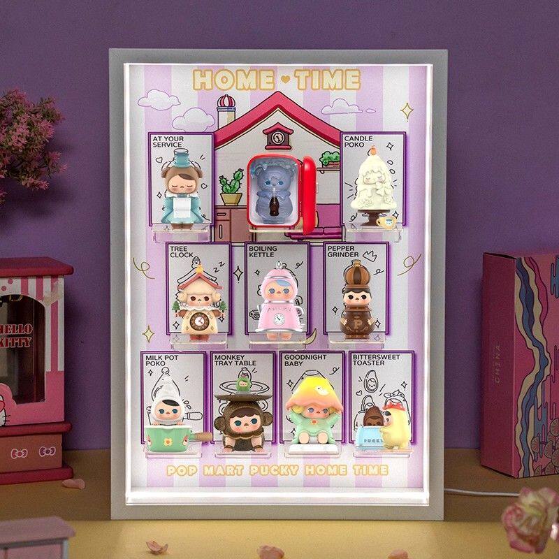 POPMART泡泡玛特 PUCKY毕奇精灵宅家时光系列盲盒场景手办展示盒