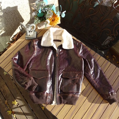 原生态羊皮毛一体油蜡羊羔毛A2