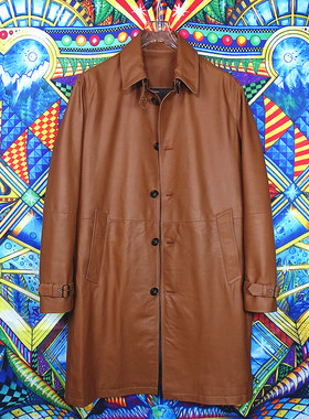 卡姆登风衣camden trench coat（轻薄垂坠山羊绒面皮）男皮衣