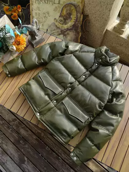 Only 63 Pieces of Italian Imported Sheepskin down Jackets, Duck down Warm Genuine Leather Clothing, Suitable for Both Men and Women