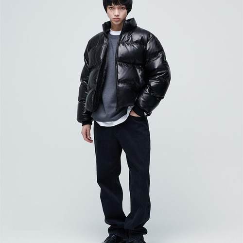 【年度压轴福利】外贸微落肩廓形短款进口绵羊皮羽绒服中性男女