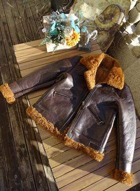 【升级版】加厚油蜡泰迪B3原生态羊皮毛一体