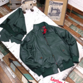 男女通穿 意大利进口绵羊皮英伦绿 哈灵顿G9