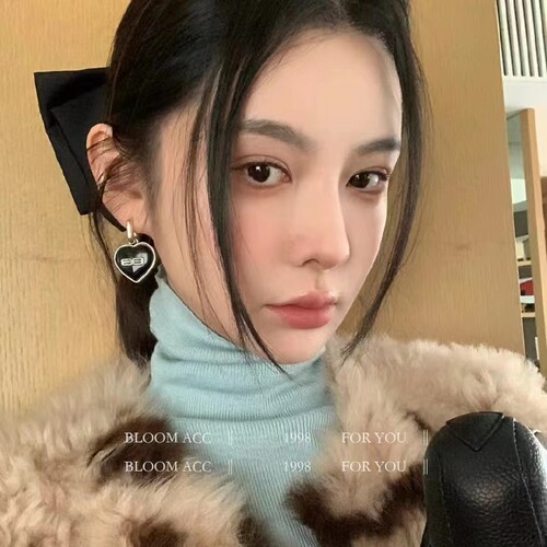 爱心心形耳环小众设计独特耳坠