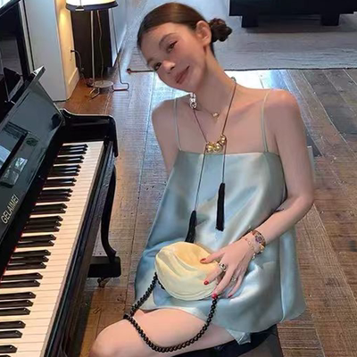 周美美同款串珠流苏项链女夸张时髦高级感复古不撞款新中式颈链