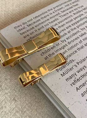 网红欧阳'Pra千金'rose同款！重磅气质蝴蝶结刘海夹新款高端发饰