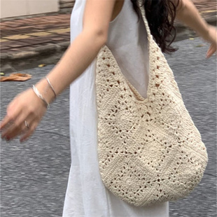 【森系搭配】适合夏天出游的编织单肩包海边度假沙滩包文艺休闲包