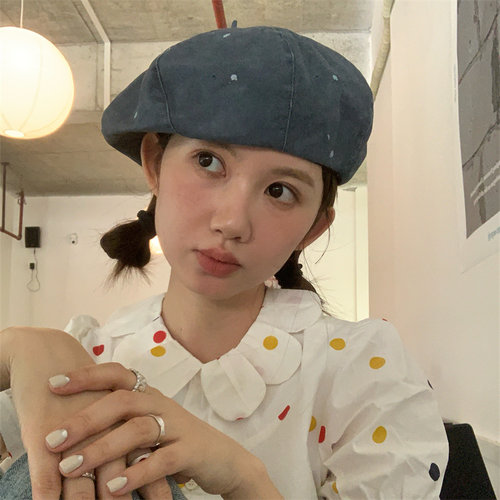 一款四季都可以戴的贝雷帽显脸小