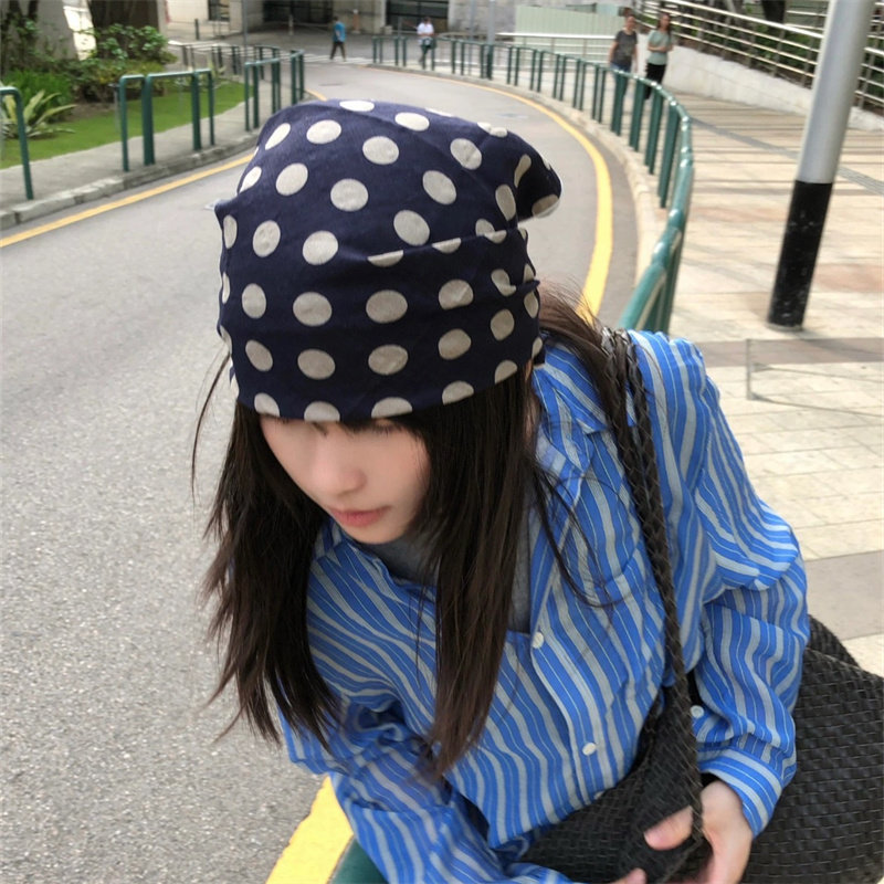 【波点控】百搭藏青色棉麻头巾女夏季薄款网红凹造型丝巾方巾领巾,服饰配件/皮带/帽子/围巾,围巾/丝巾/披肩,淘宝优惠券,粉丝福利购,淘宝优惠卷