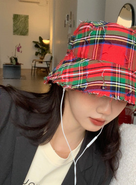 渔夫帽出游网红炸街女春夏显脸小