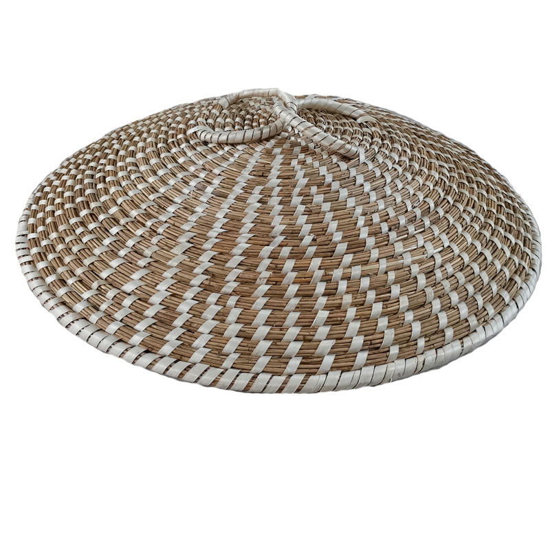 防滴水草编笼帽蒸馒头草盖