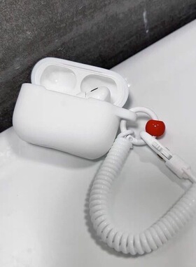 高级感白色硅胶软壳适用于AirPodsPro2保护套AirPods1/2/3/4代耳机壳AirPods3耳机保护套华强北五代保护套