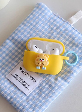 黄色硅胶软壳奶酪猫适用于AirPodsPro2保护套AirPods1/2/3/4代耳机壳AirPods3耳机保护套