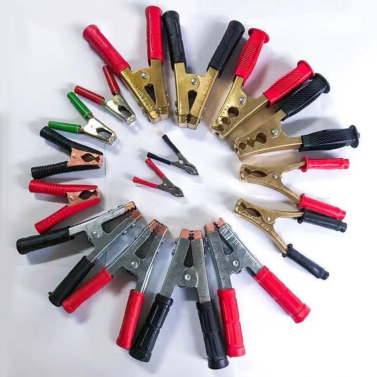 应急启动电源夹子搭火线电瓶连接线汽车充电宝打火搭电线加粗夹子