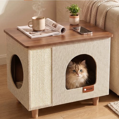 Hoopet猫窝冬加厚上下两层猫屋