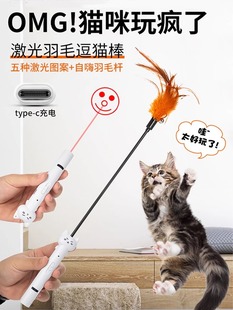 激光逗猫棒猫玩具自嗨解闷小猫幼猫激光灯逗猫消耗体力猫猫咪用品