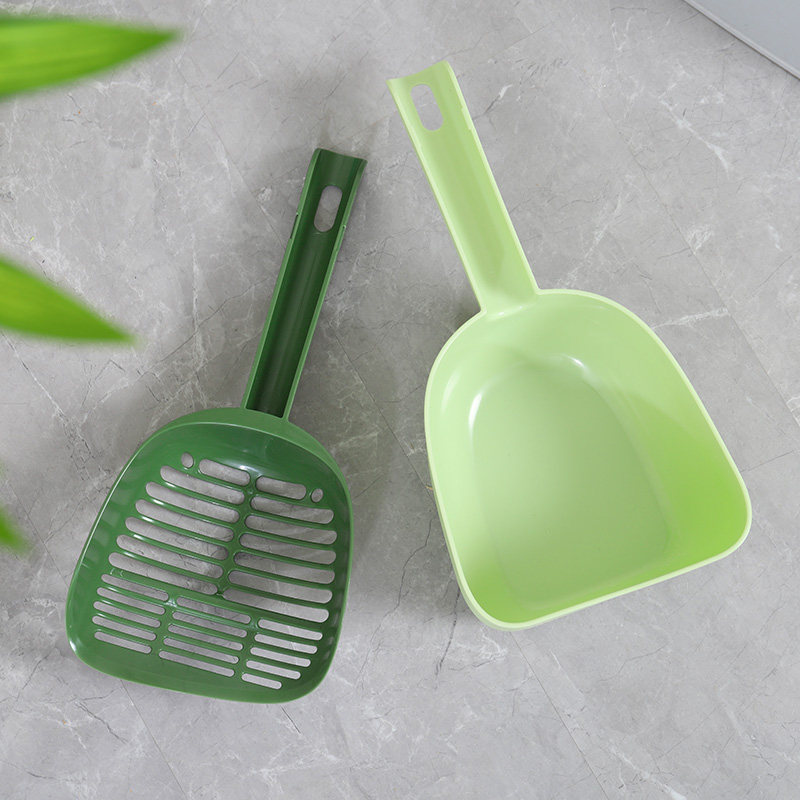 CAT CAT LITTER SHOVEL SET INTO CAT KITTEN LITTER BOX CLEANING SHOVEL SUPPLIES CAT TOILET DUSTPAN FINE HOLE SHOVEL LARGE