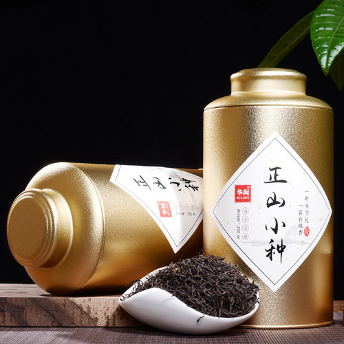 武夷山桐木关正山小种红茶特级红茶茶叶罐装散装500g - 封面