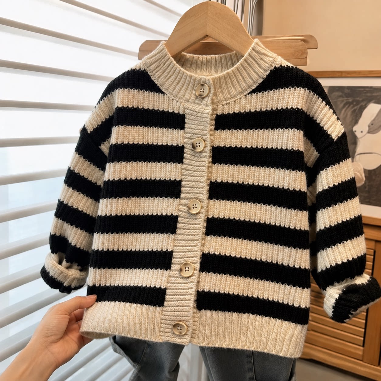 男女婴儿衣服针织套装秋冬连体衣